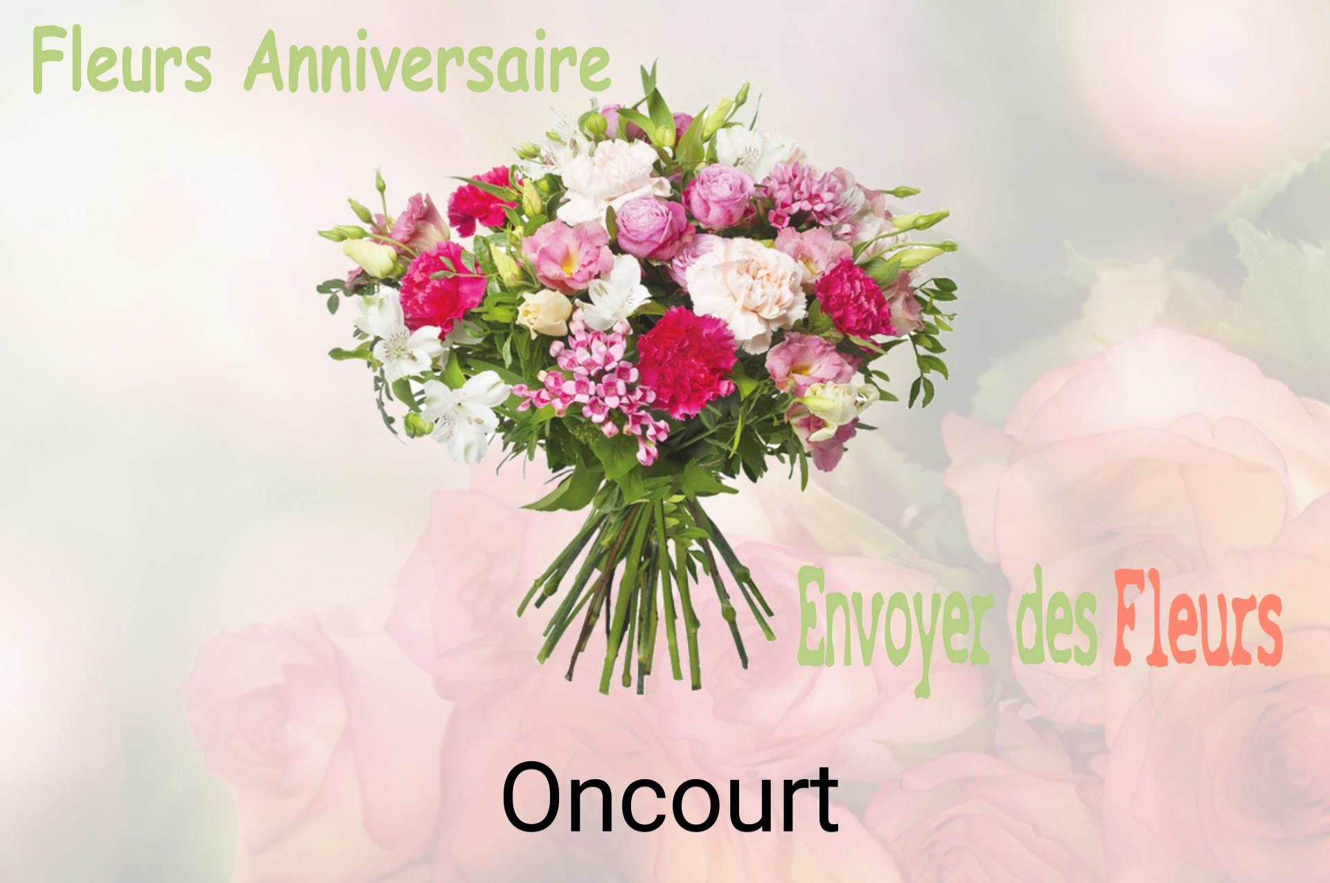 Bouquet de fleurs d’anniversaire livré à Oncourt