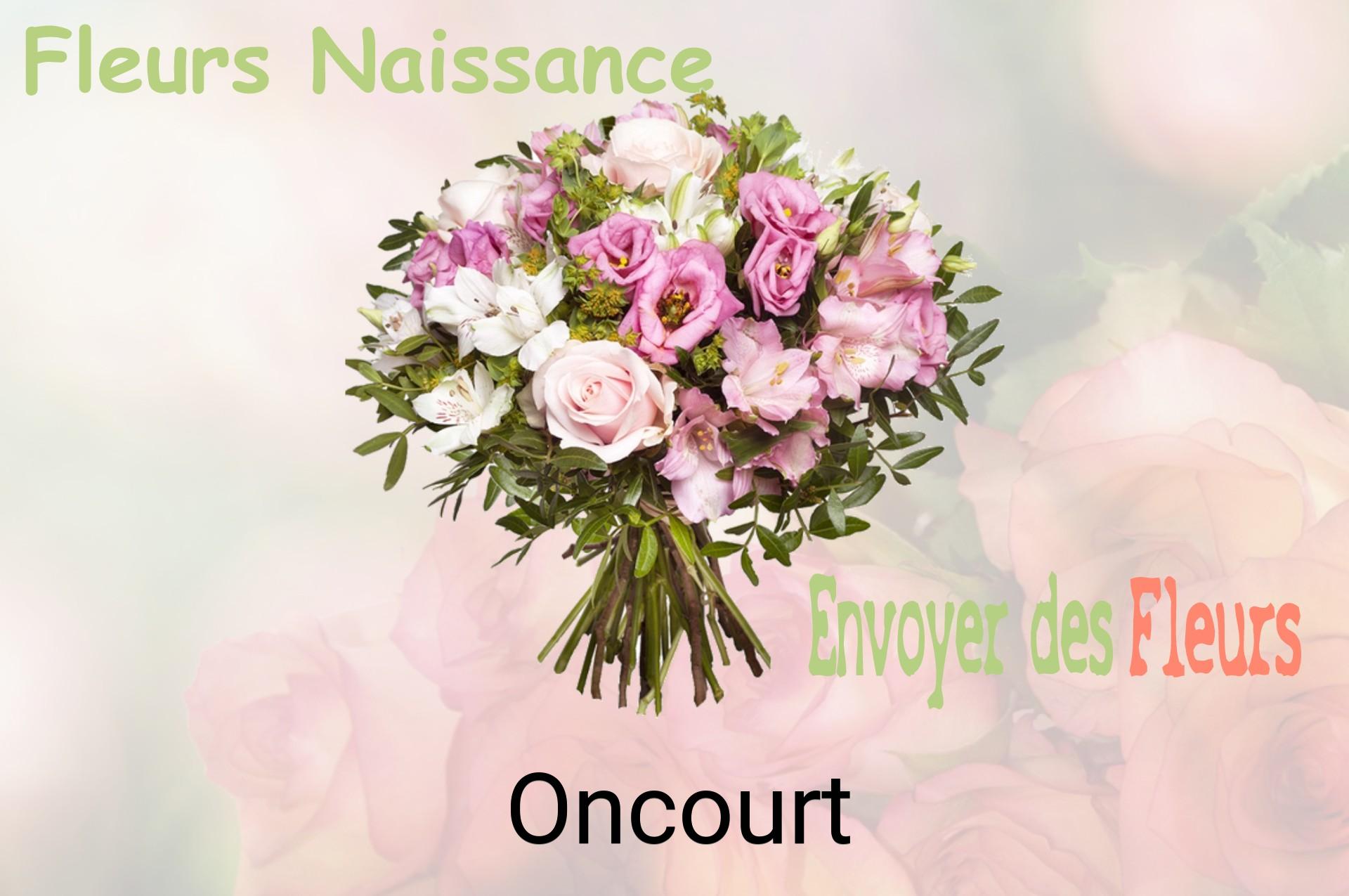 Bouquet de fleurs de naissance livré à Oncourt